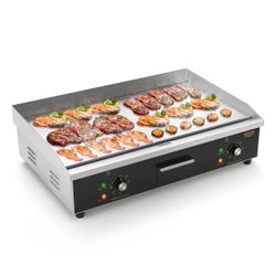 30" 3000W 110V Commercial Electric Griddle Countertop