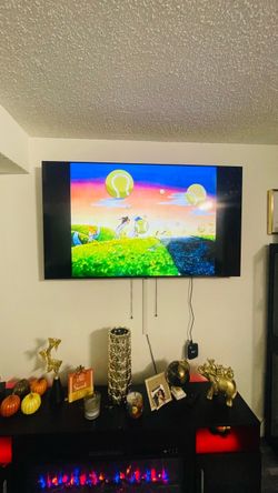 Large Flat Screen TV Wall Mounted