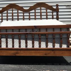 Full Size Bed with Mattress Set 