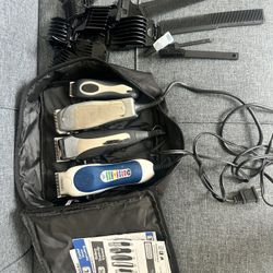 Hair Clipper Set (4) Plus Carrier