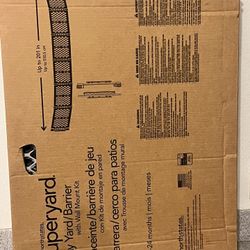 Superyard Play Yard/Barrier with Wall Mount Kit.