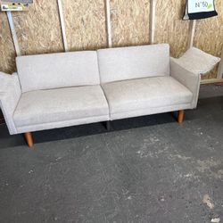 New Modern Futon Sofa Beige Color 