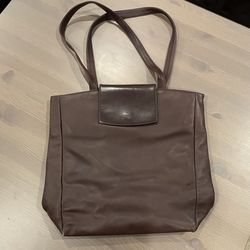 BREE Natural Leather Brown Tote Bag