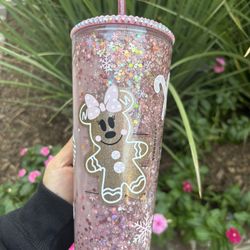 Christmas Starbucks Snow Globe Tumbers