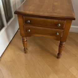 Wood End Table