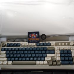 AULA 99 Keys Gaming Keyboard, Tri-Mode Bluetooth/2.4GHz/USB-C Retro Creamy Color Keyboard with Number Pad RGB