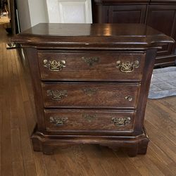Solid Wood Nightstand 