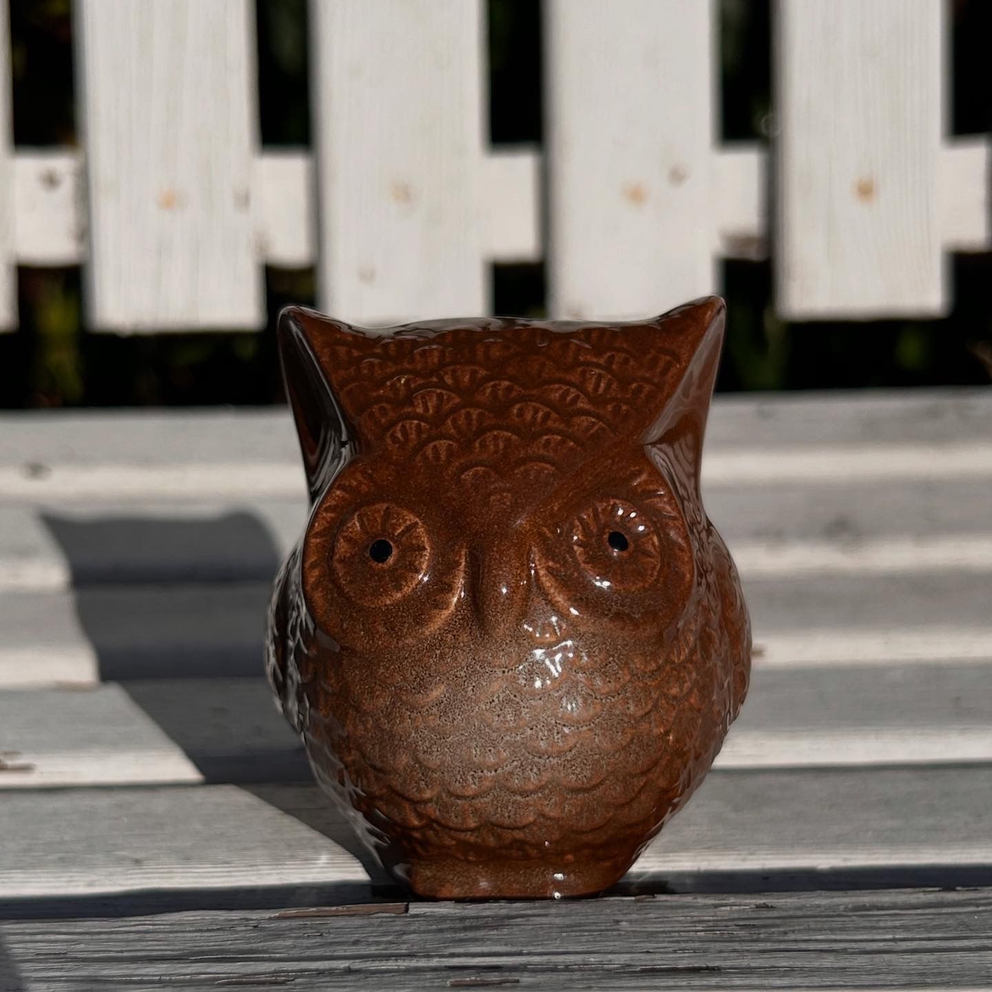 🦉 Brown Ceramic Owl Figurine 🦉