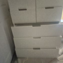 3 Dressers And A Desk Hutch