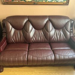 2 Leather Sofas. 
