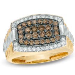 menβs 1ct diamond ring 10k gold