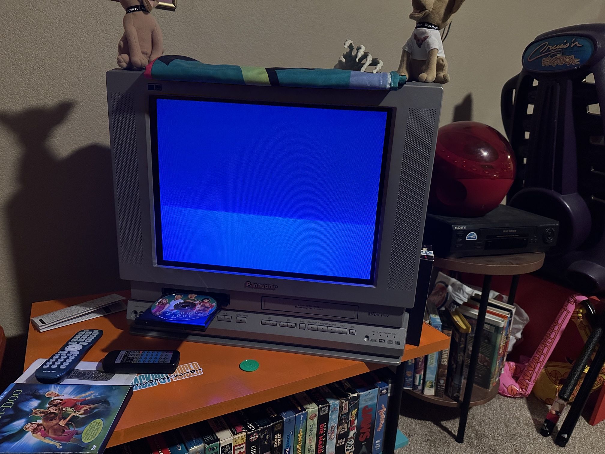 Panasonic CRT TV Built-in DVD/VCR COMBO