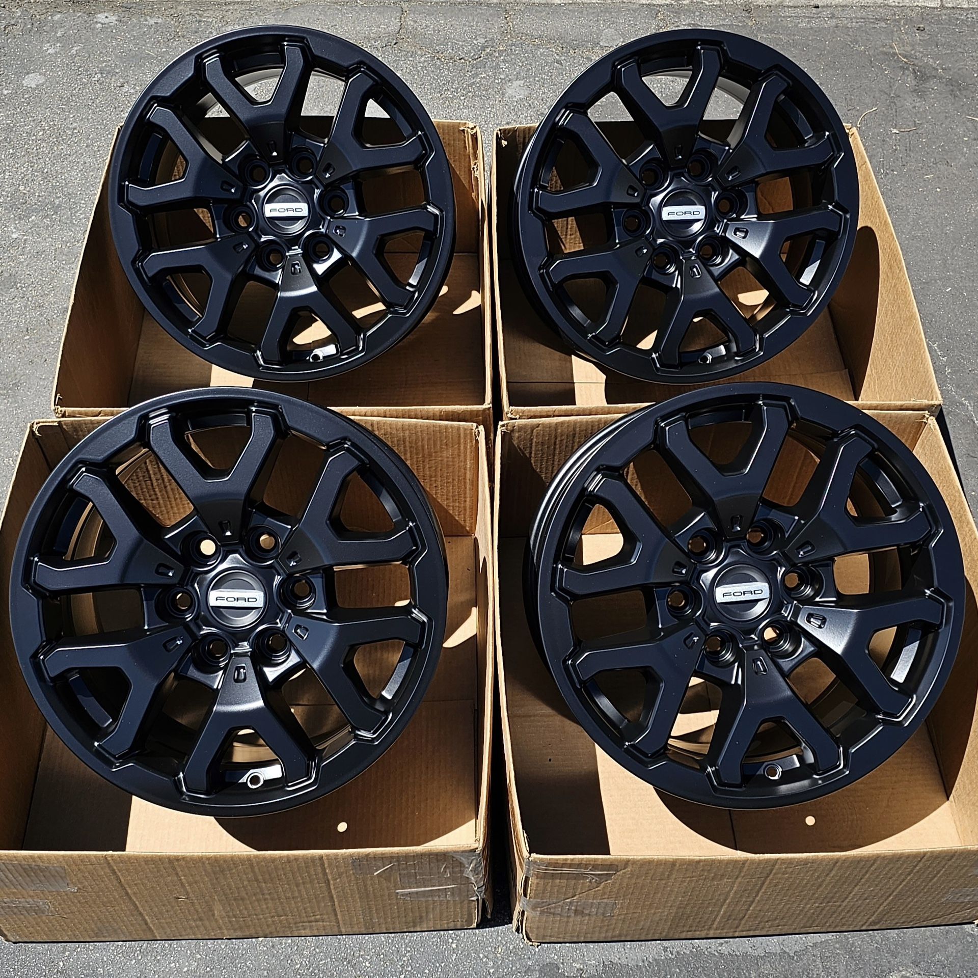 17” Ford Raptor Oem Rims In New Satin Black