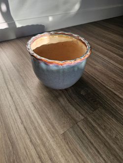 Unique Cool gray two-tone ceramic vase