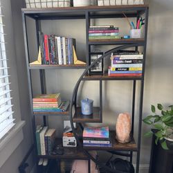 5-Tier Industrial Bookshelf