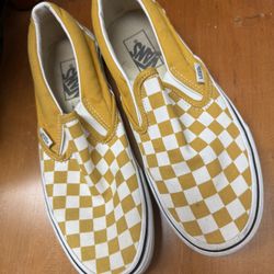 Vans,  Checkerboard ,  Yellow Size 7 