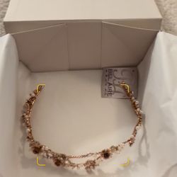 Rose Gold Wedding Tiara 