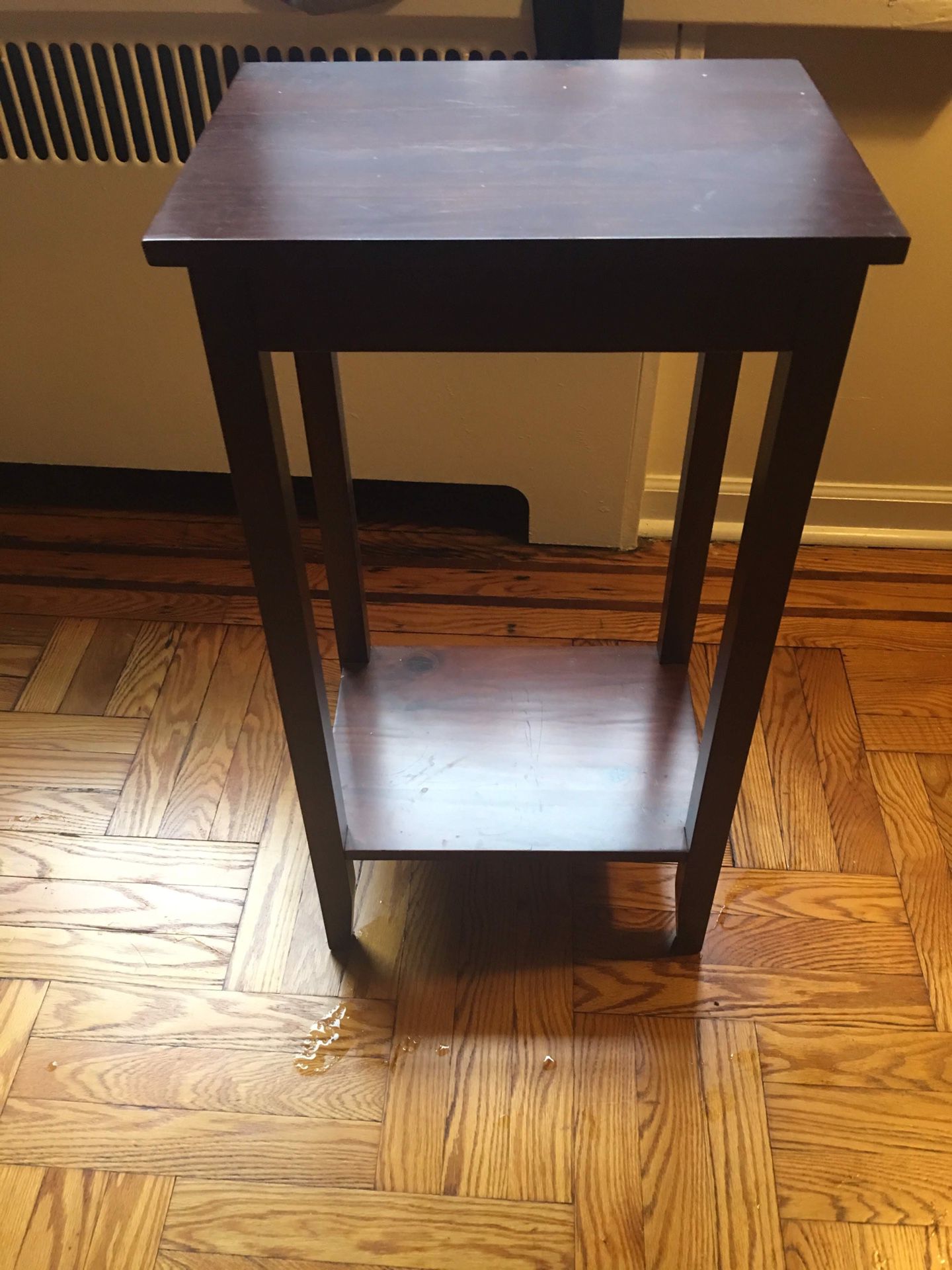 Rosewood tall end table