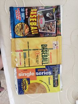 Three Packs Of Baseball Cards....unopened