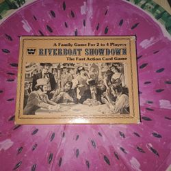 Riverboat Showdown Vintage Fast Action Card Game 2 To 4 Players