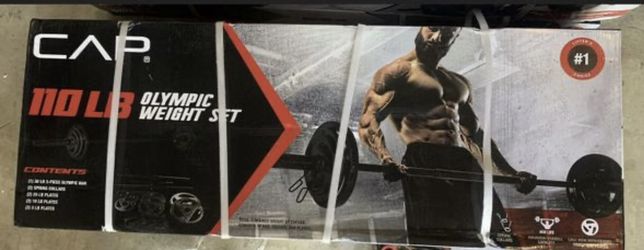 CAP 110LB OLYMPIC WEIGHT SET