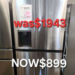 27 Cu. Ft. Side By Side Refrigerator W/ Door Cooling And Ice And Water Dispenser In Printproof Stainless Steel