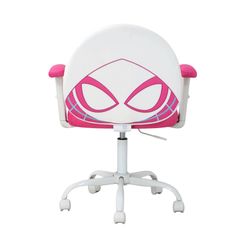 Ghost Spider Swivel Chair White and Pink soft Velvet fabric. New Especial price 