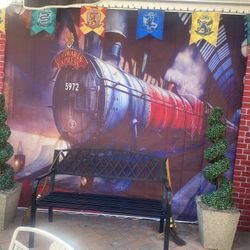Large Harry Potter Hogwarts Express Backdrop Party /halloween