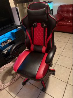 Red and black gaming chair