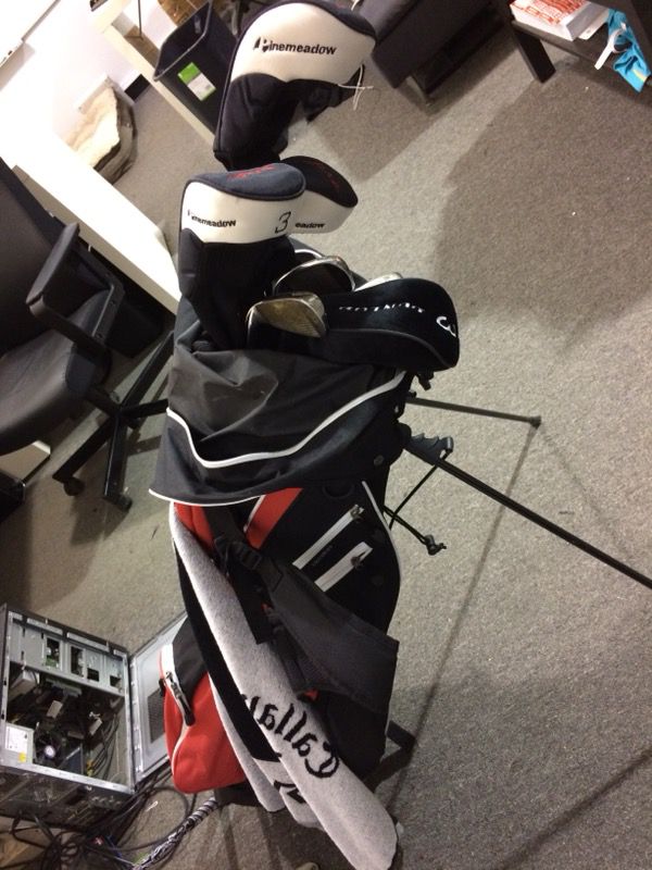 Pinemeadow Golf Clubs + Callaway Driver, Taylormade 5 Wood, and Taylormade Putter