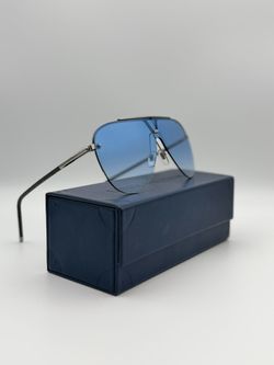LOUIS VUITTON AVIATOR BLUE SUNGLASSES USED