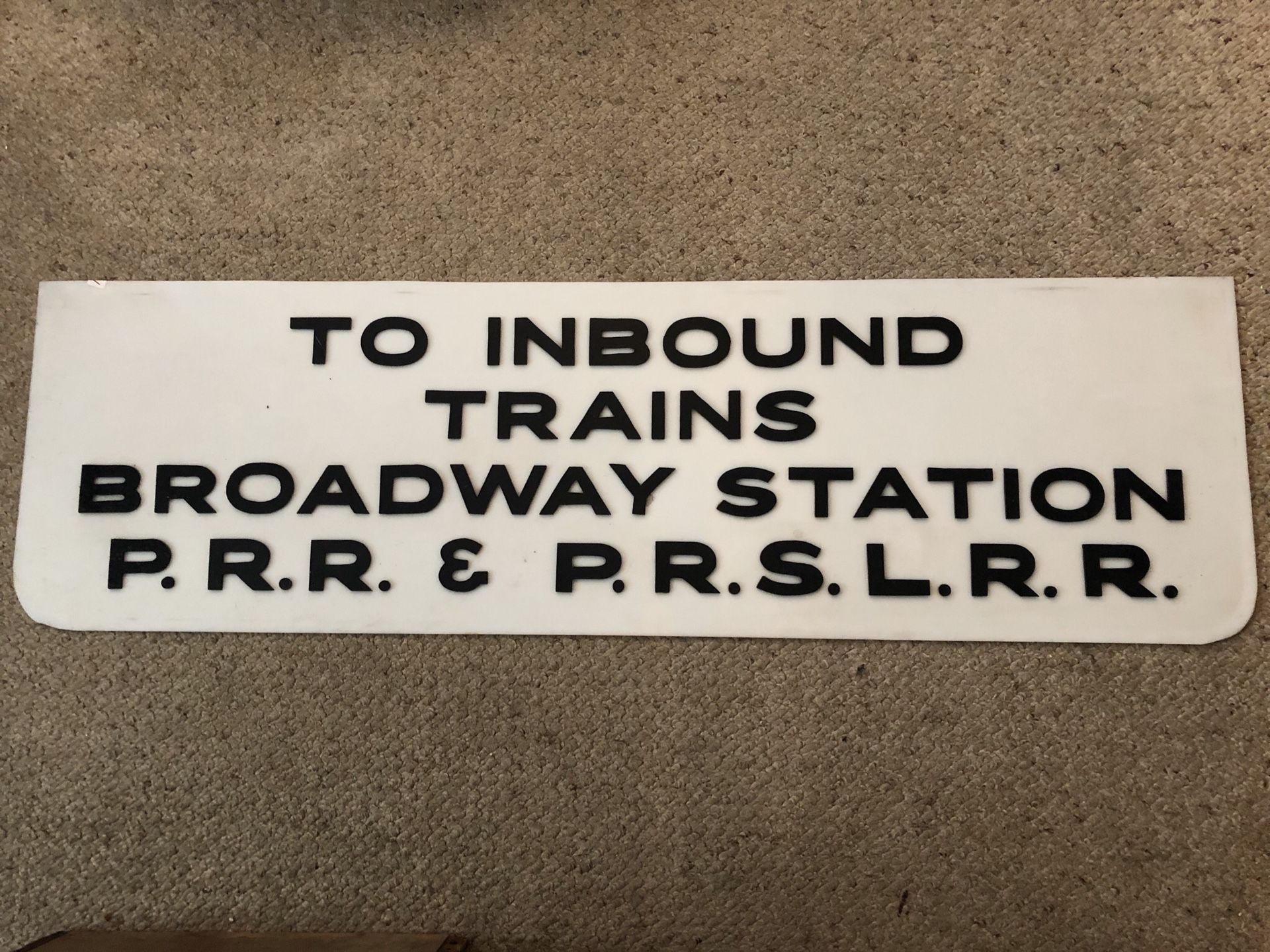 New York Penn Station Train Sign