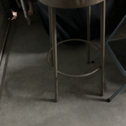 Vintage Shop Stool With Cardboard Seat