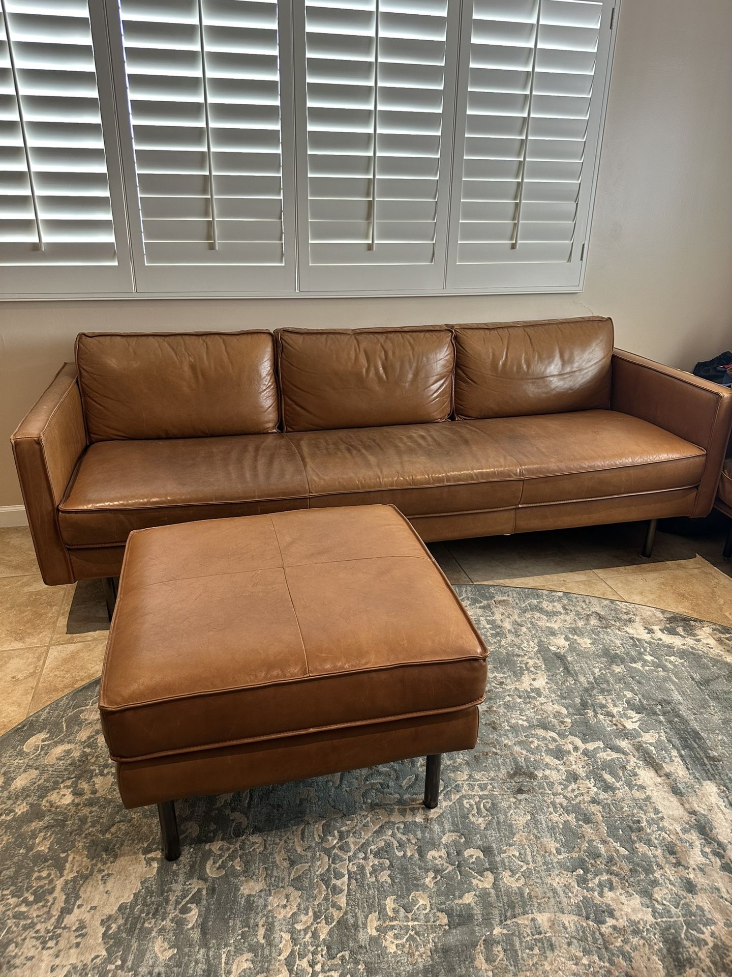 West Elm Couch And Ottoman