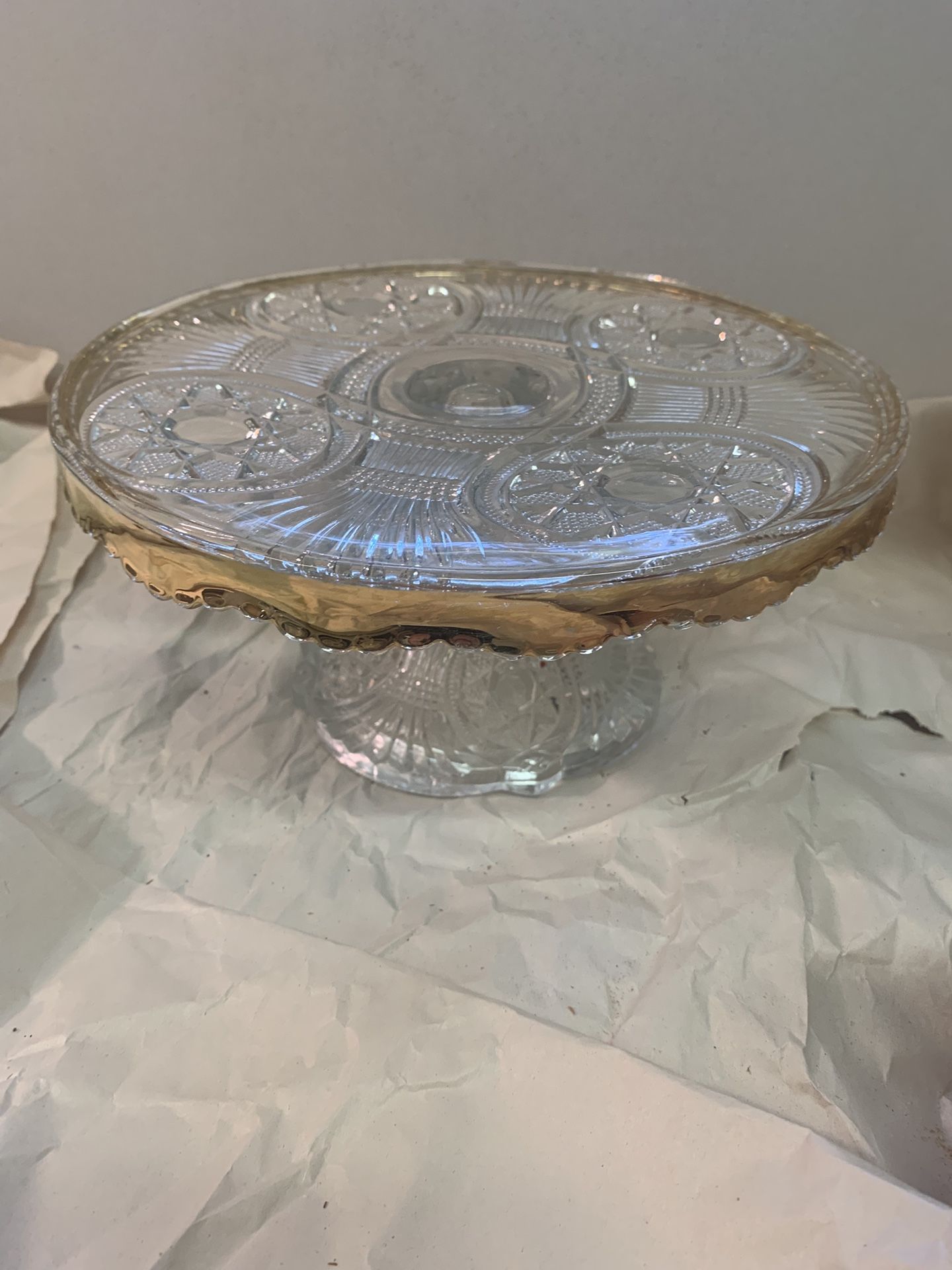 3 Glass Dessert Pedestals