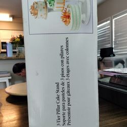 3 Tier Pillar Cake Stand