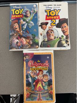 Disney Toy Story VHS Tape and the chipmunk adventure