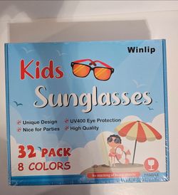 32 pair children Sunglasses 8 colors NIB