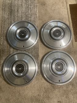 4 1960s Thunderbird Hub Caps 