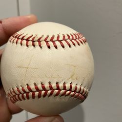 Willie Mays Signed Baseball Faded 
