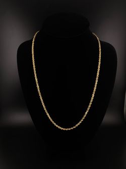 10Kt Gold Rope Chain Necklace