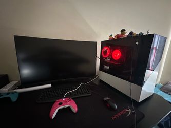Gaming PC With Monitor - Ryzen 7 5700G | RTX 2060 6GB | 16GB RAM | 1.36TB Storage