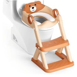 Potty Training Seat, Upgrade Toddler Toilet Seat for Kids Boys Girls, 2 in 1 Potty Training Toilet for Kids, Splash Guard Anti-Slip Pad Step Stool