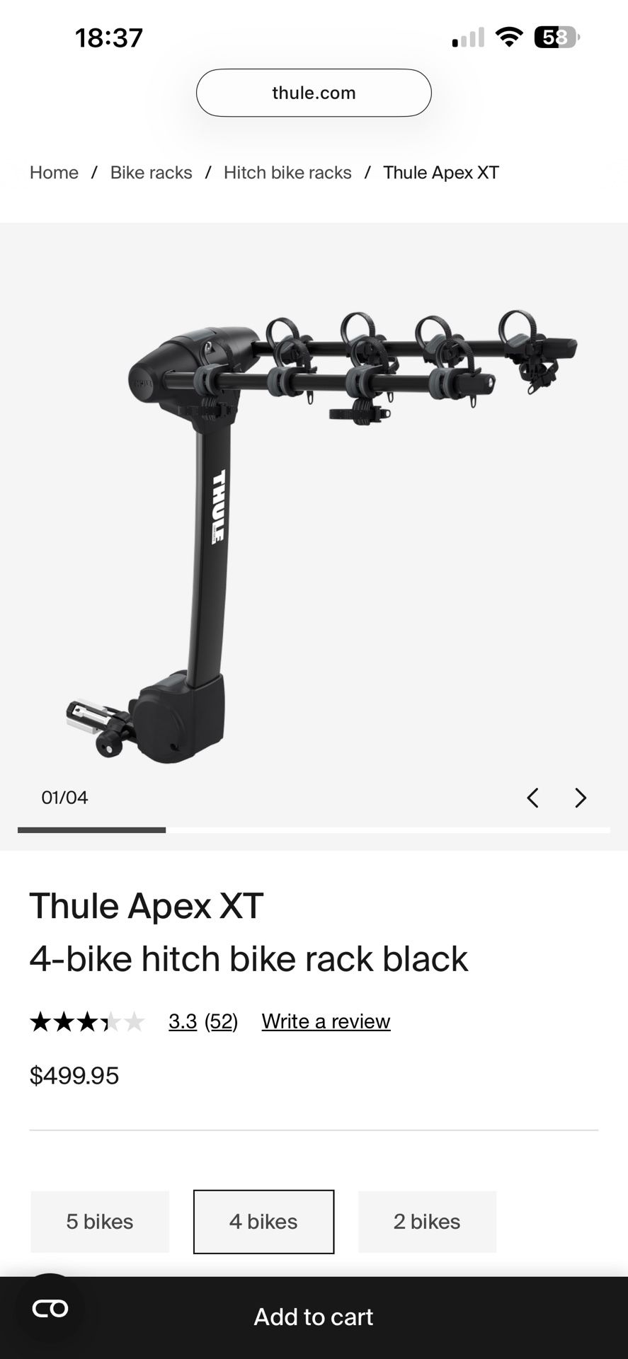 Thule Bike Rack
