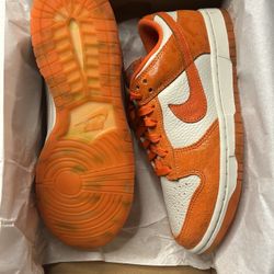 Nike Dunk Low Cracked Orange Size 7.5W New