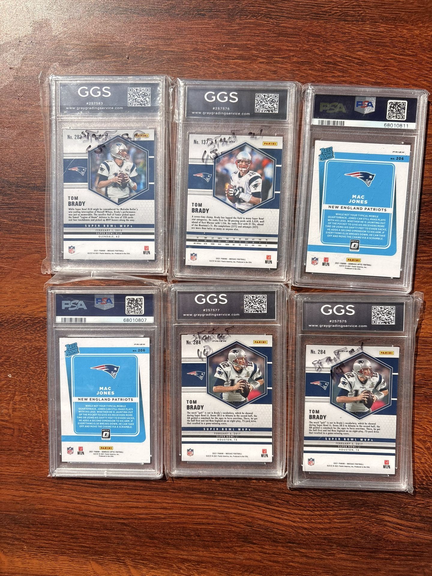 graded card lot Pokemon PSA Bundles  uptownhobbies Attractive burgundy cardstock storage box Holds twenty Tom Brady / Mac Jones