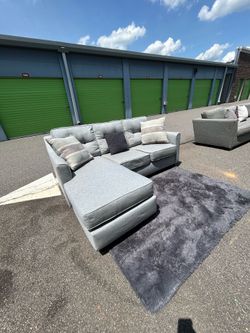 Light Blue Reversible Modular Sofa (Delivery)