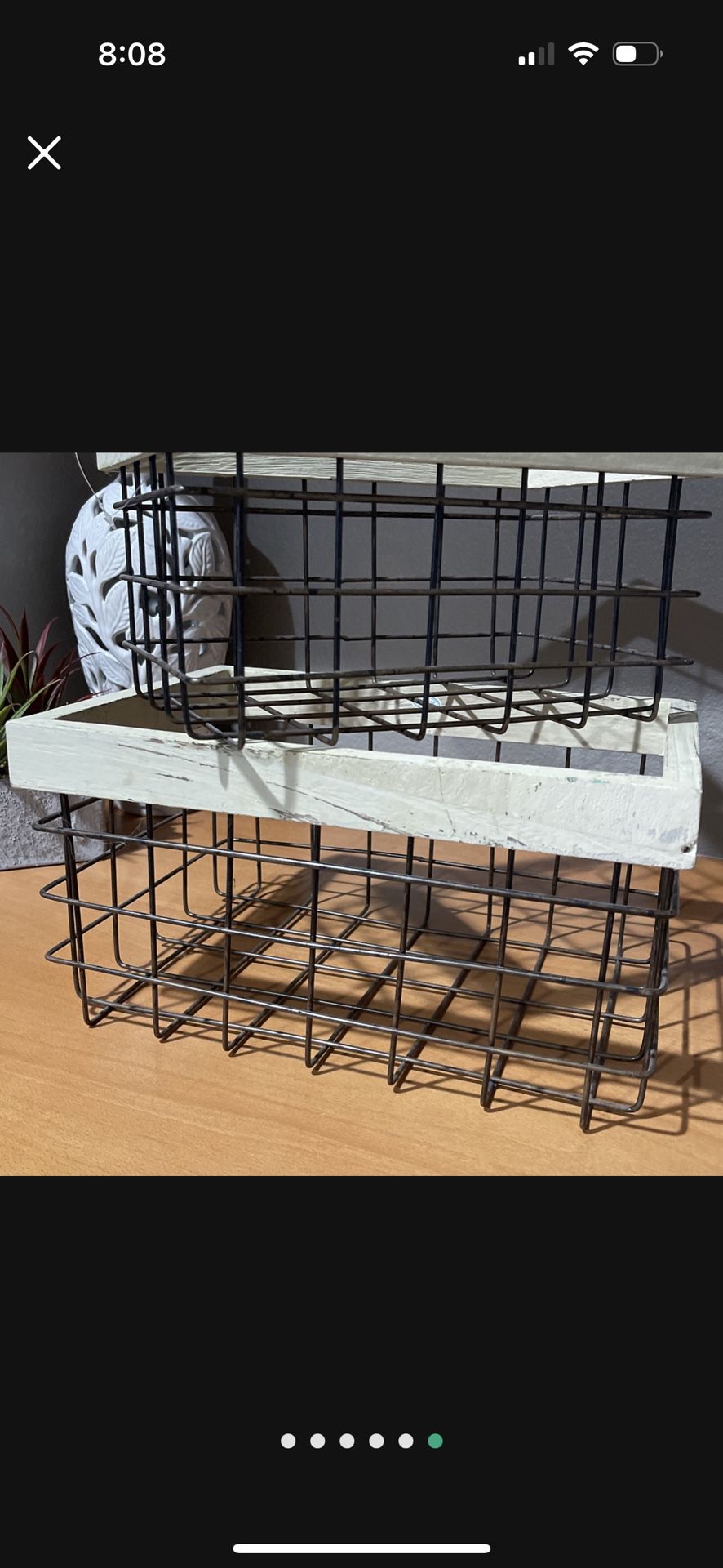 Home Decor- Wire Baskets $14 For Both 