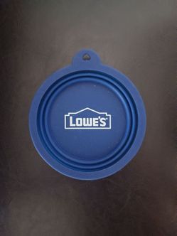 3/$10 🌟 NEW Lowe's Blue Silicone Collapsible Pet Dog Puppy Water Travel Bowl