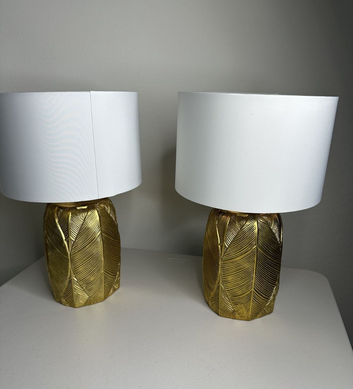 GOLD TABLE LAMPS SET OF 2,All Products : American Fashion Style Bags On Sale